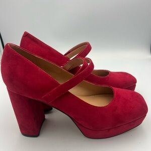 Marc Fisher Red Platform Shoes